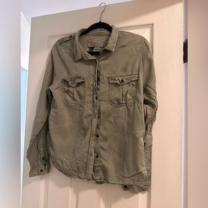Green button up shirt bought from Target. Size S